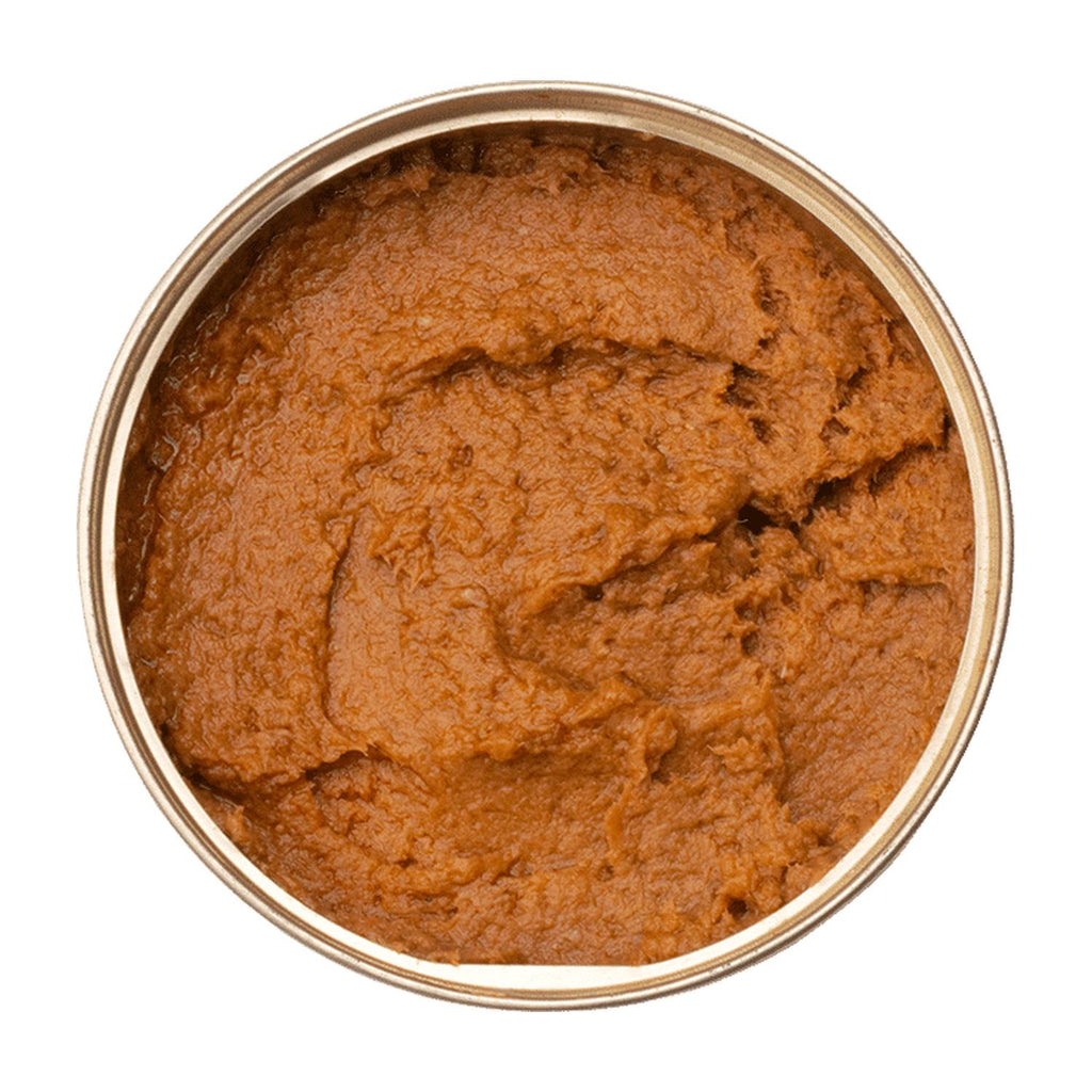 Offene runde Dose mit Makrelen-Mousse von José Gourmet.