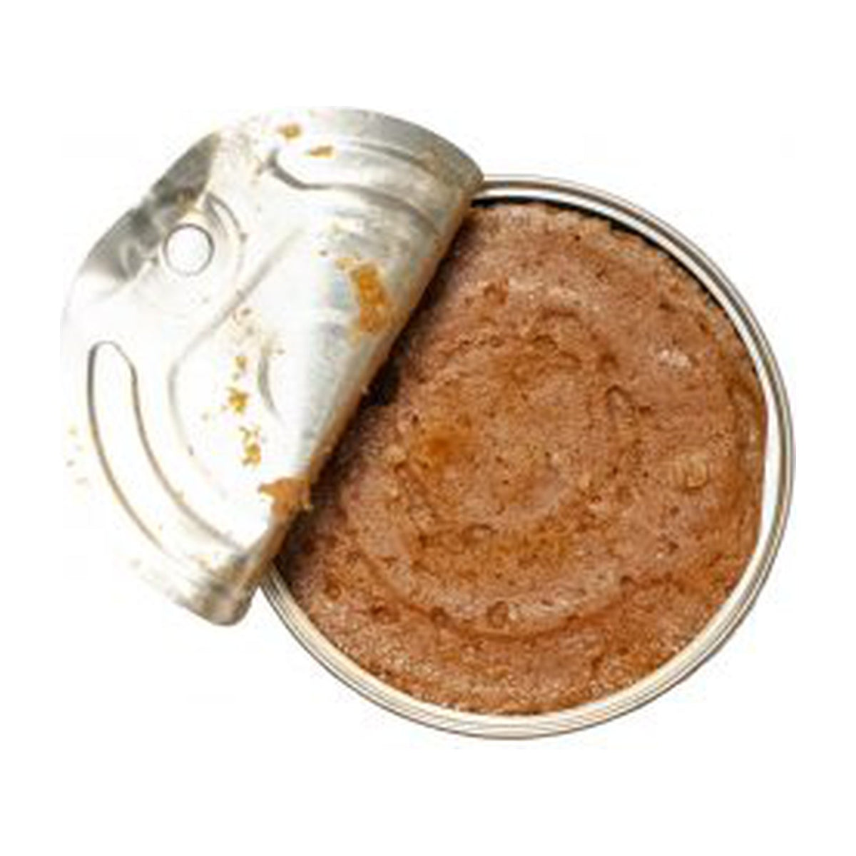 Geöffnete Dose mit pikantem Sardinen-Mousse von José Gourmet.